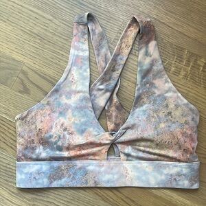 Fabletics Multi-Color Tie Dye Sports Bra
